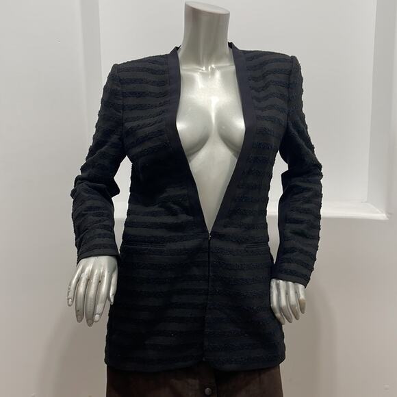 Bcbgmaxazria Lawson  Blazer Jacket Black Size M - Picture 3 of 12